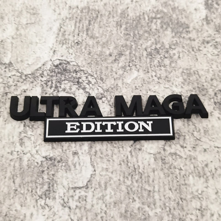 Distintivo per auto adesivo in metallo ULTRA MAGA EDITION