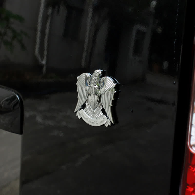 Adesivo per auto in metallo con aquila totem falco