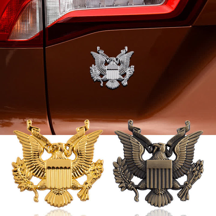 Adesivo in metallo con stemma per auto Force Winged Eagle