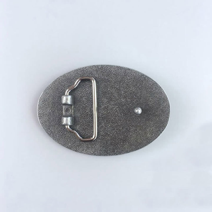 Cintura in pelle con fibbia smaltata a forma di testa di cavallo fai da te da uomo - image 1