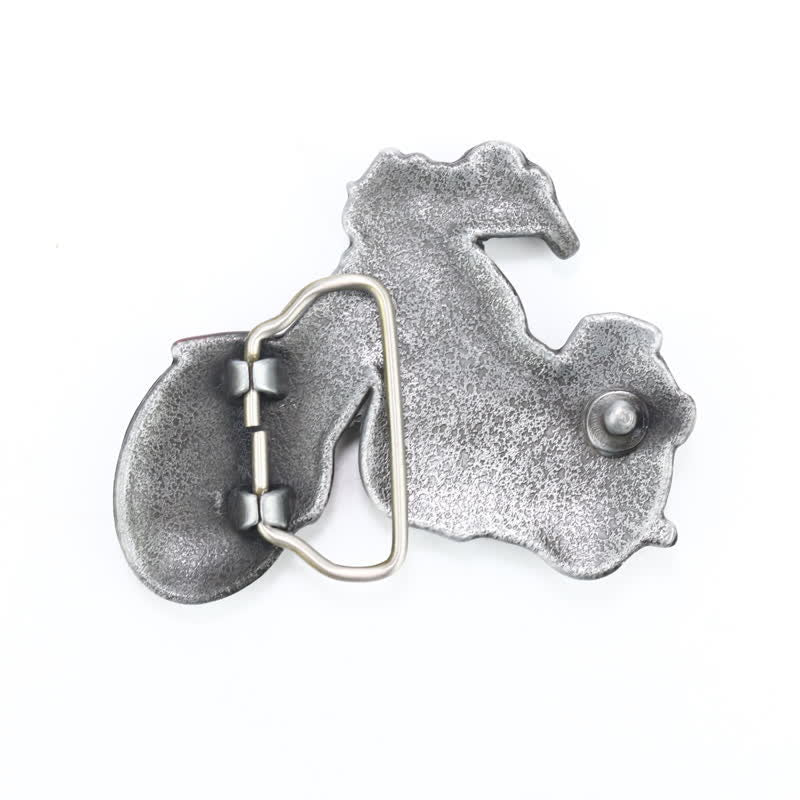 Cintura in pelle con fibbia da motocicletta fai da te da uomo - image 1