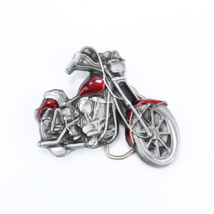 Cintura in pelle con fibbia da motocicletta fai da te da uomo - image 2