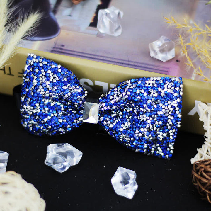 Papillon di lusso con perline e strass di cristallo da uomo