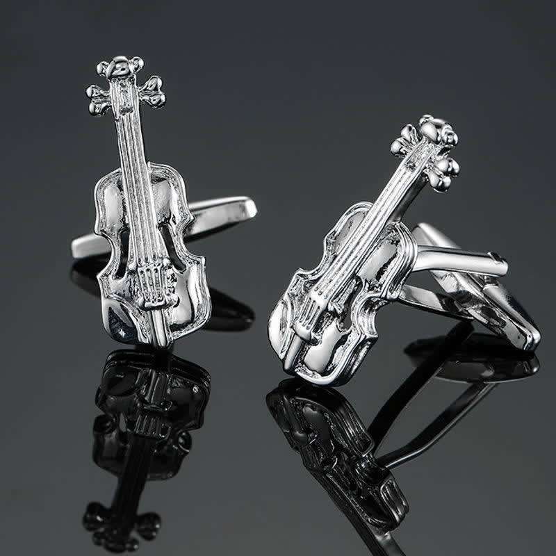 Gemelli da uomo eleganti con nota di strumento musicale