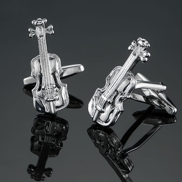 Gemelli da uomo eleganti con nota di strumento musicale