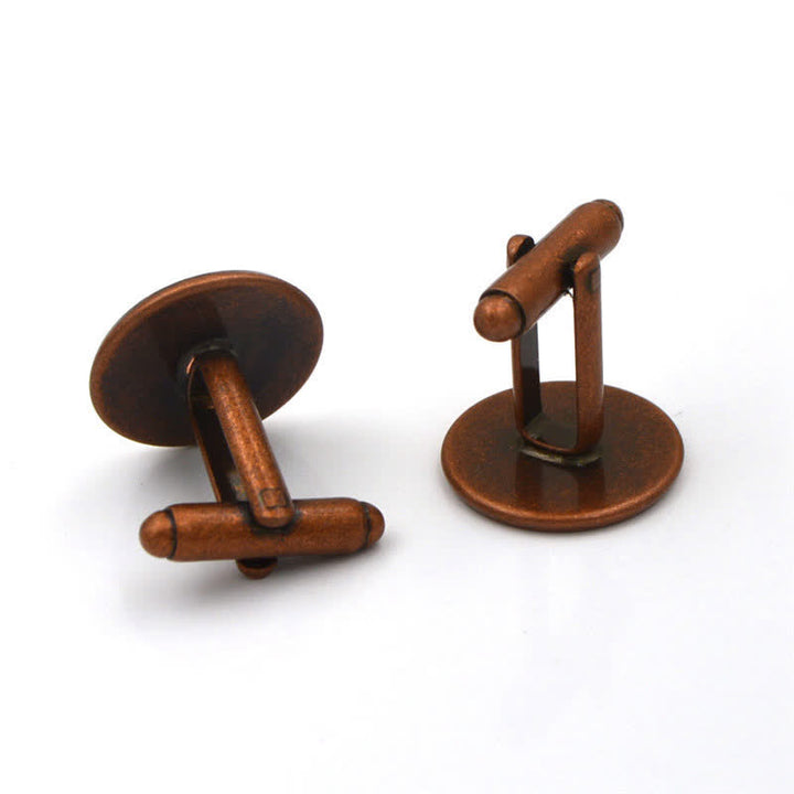 Gemelli da uomo in vetro con cupola Yin Yang in bianco e nero - image 10