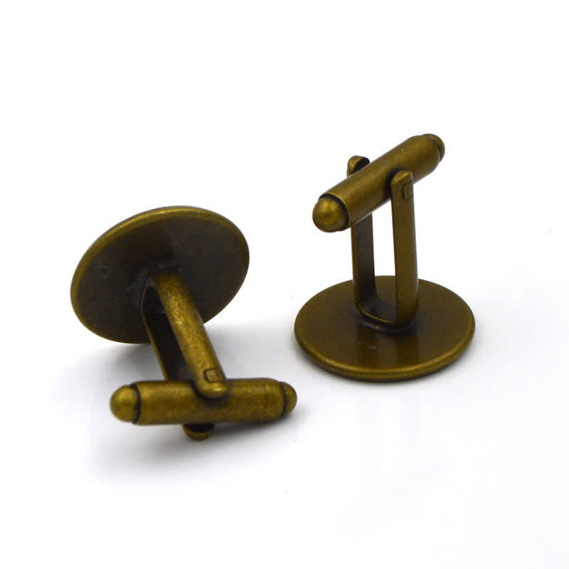 Gemelli da uomo in vetro con cupola Yin Yang in bianco e nero - image 8