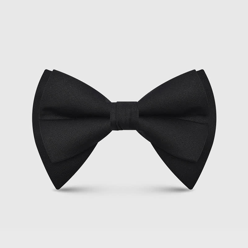 Papillon a punta oversize classico grande ed elegante da uomo
