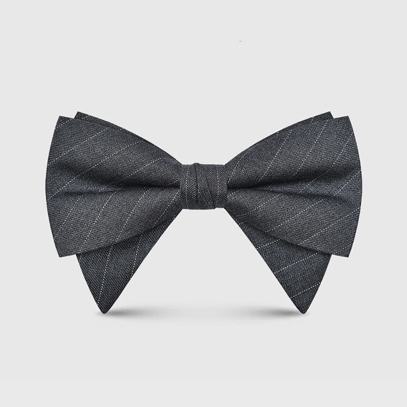 Papillon a punta oversize classico grande ed elegante da uomo