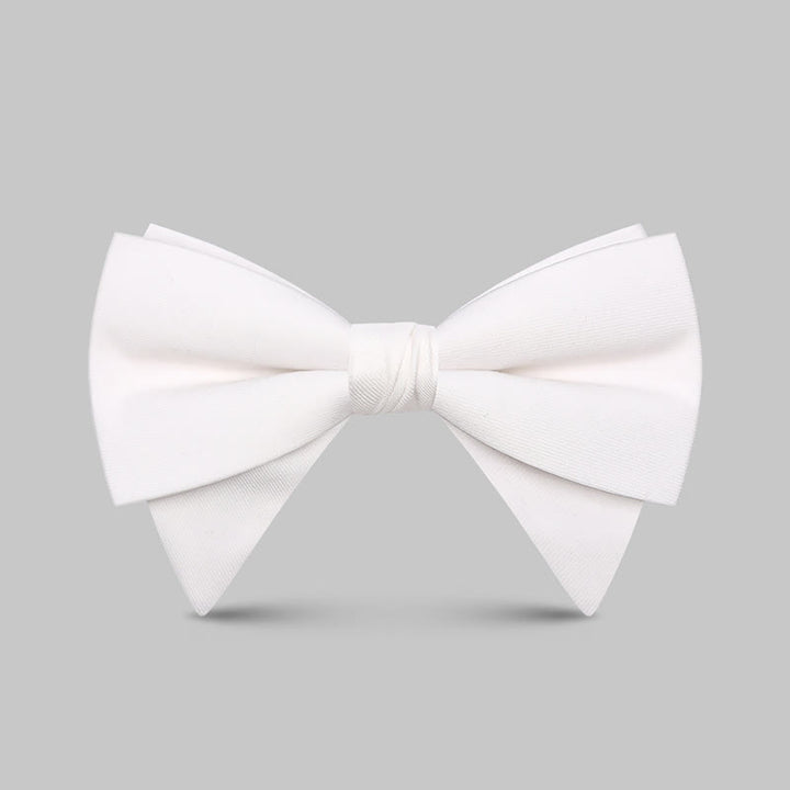 Papillon a punta oversize classico grande ed elegante da uomo