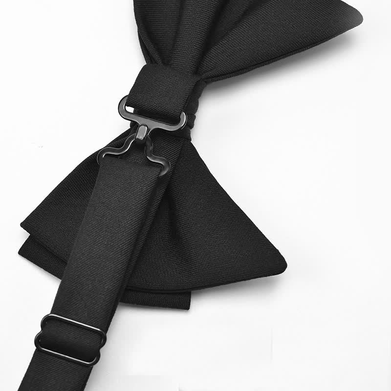 Papillon a punta oversize classico grande ed elegante da uomo