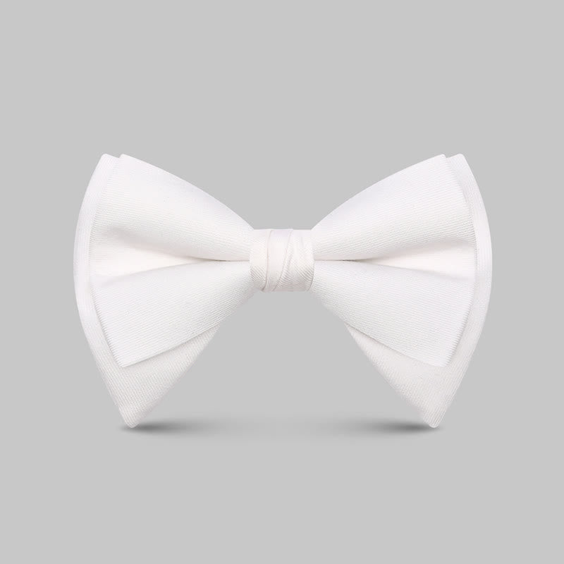 Papillon a punta oversize classico grande ed elegante da uomo