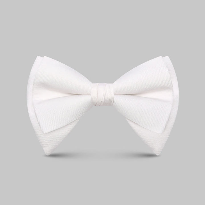Papillon a punta oversize classico grande ed elegante da uomo