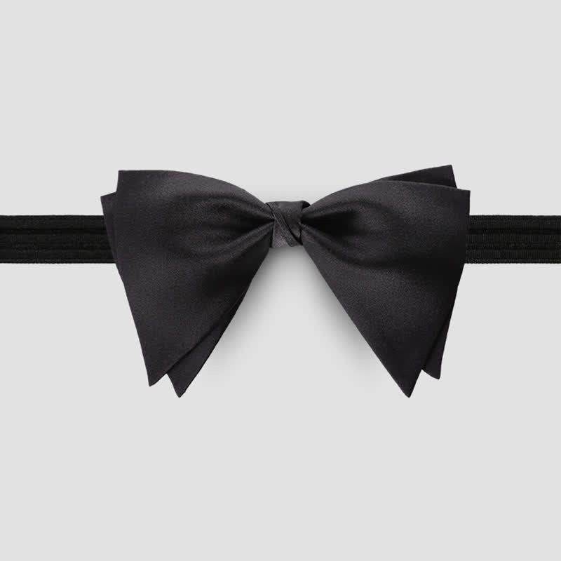Papillon oversize a punta elegante da sposo per uomo