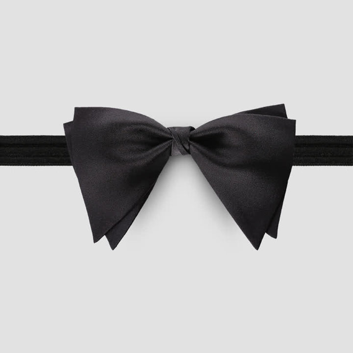 Papillon oversize a punta elegante da sposo per uomo