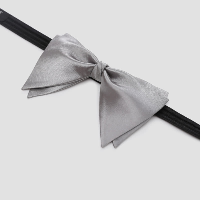 Papillon oversize a punta elegante da sposo per uomo
