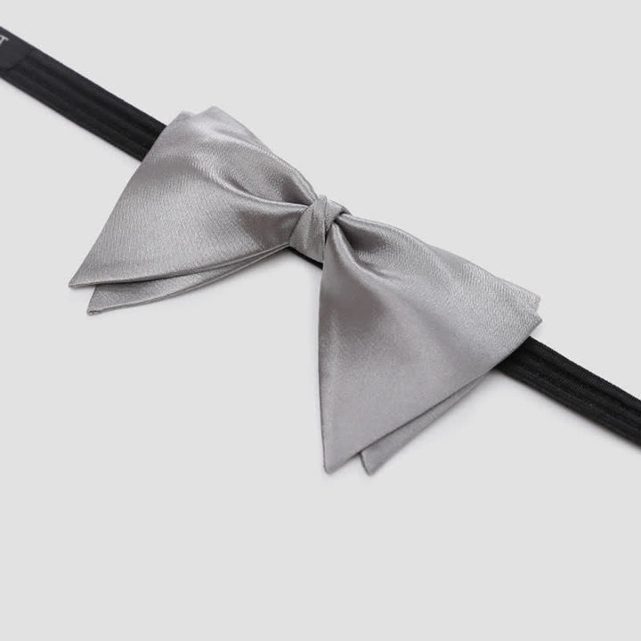 Papillon oversize a punta elegante da sposo per uomo
