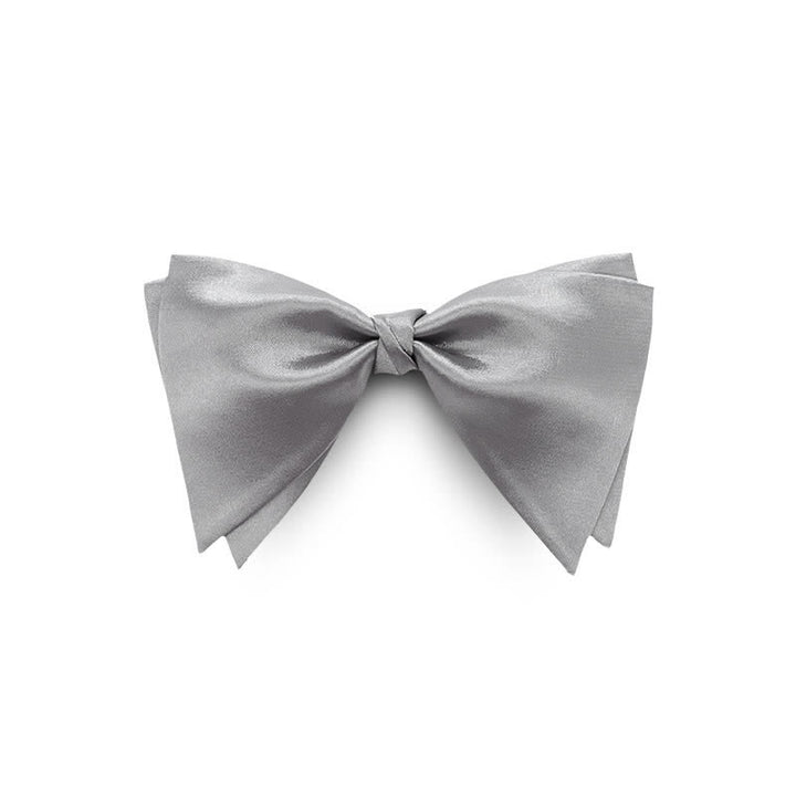 Papillon oversize a punta elegante da sposo per uomo - Grigio - image 6
