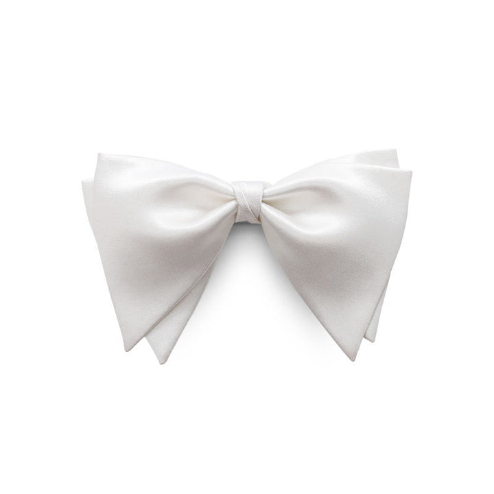 Papillon oversize a punta elegante da sposo per uomo