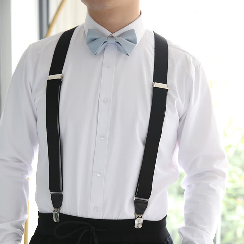 Papillon da sposa classico semplice da uomo, tinta unita