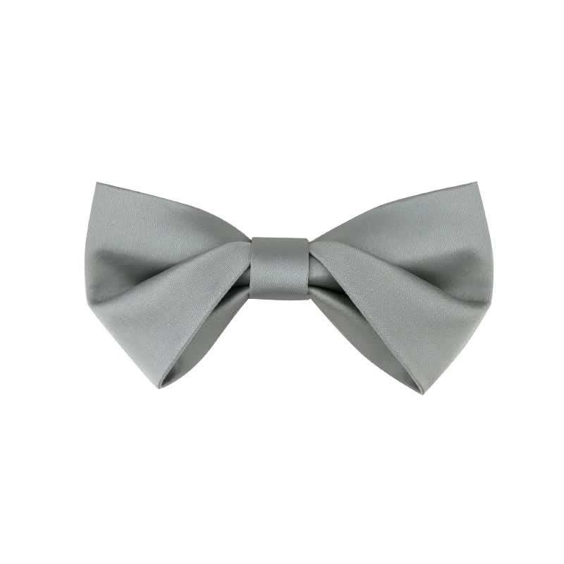 Papillon da sposa classico semplice da uomo, tinta unita - Stile n. 2 - Verdemarescuro - image 14