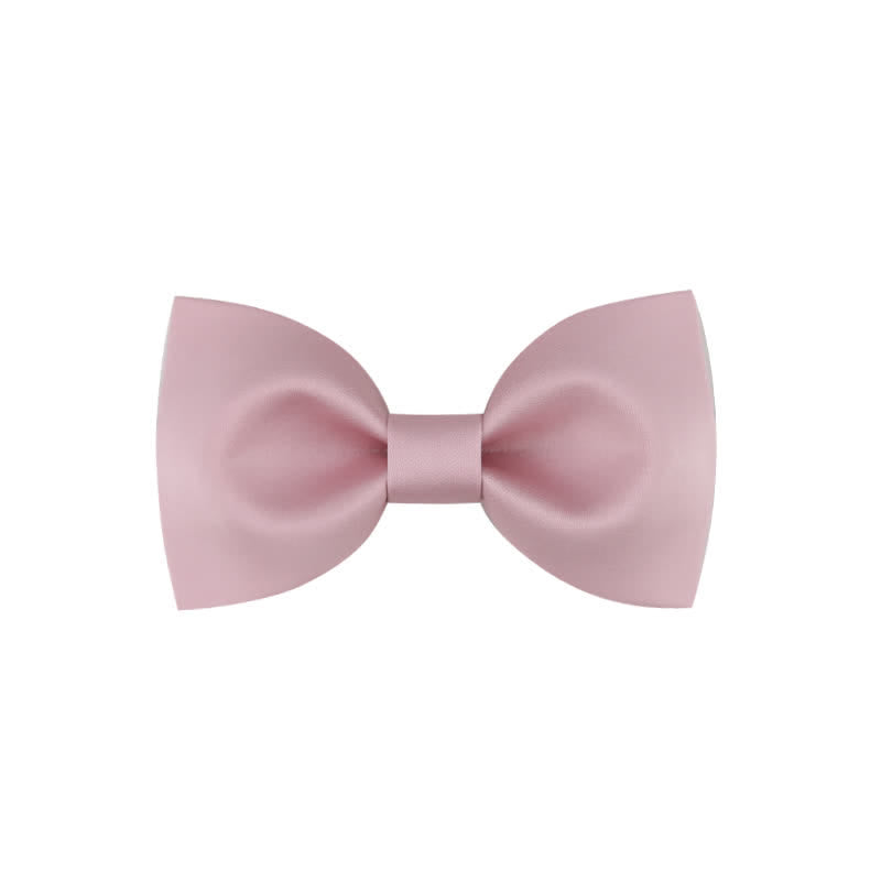Papillon da sposa classico semplice da uomo, tinta unita - Stile n. 1 - Rosa - image 21