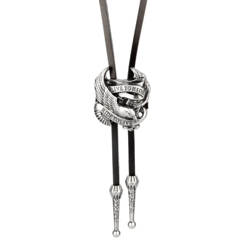 Cravatta Bolo Western Charming Flying Eagle - Stile n. 2 - image 7