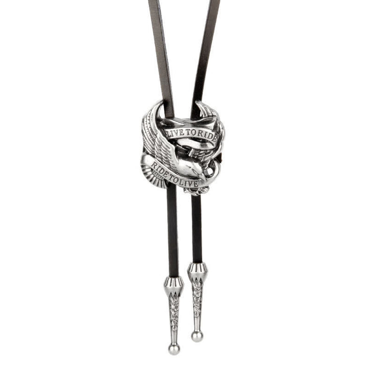 Cravatta Bolo Western Charming Flying Eagle - Stile n. 2 - image 7