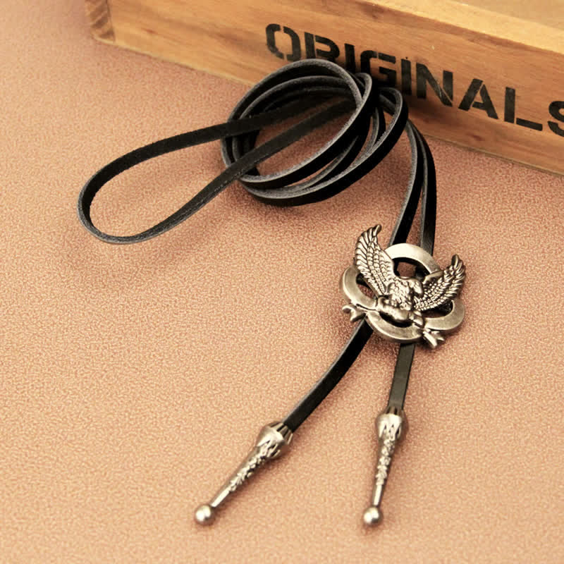 Cravatta Bolo Western Charming Flying Eagle