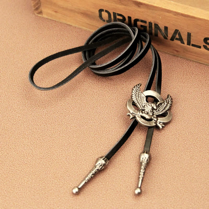 Cravatta Bolo Western Charming Flying Eagle