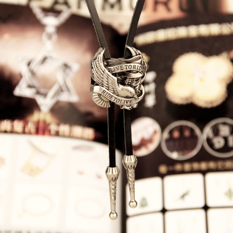 Cravatta Bolo Western Charming Flying Eagle