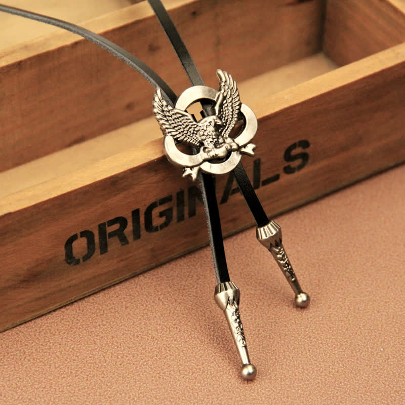 Cravatta Bolo Western Charming Flying Eagle