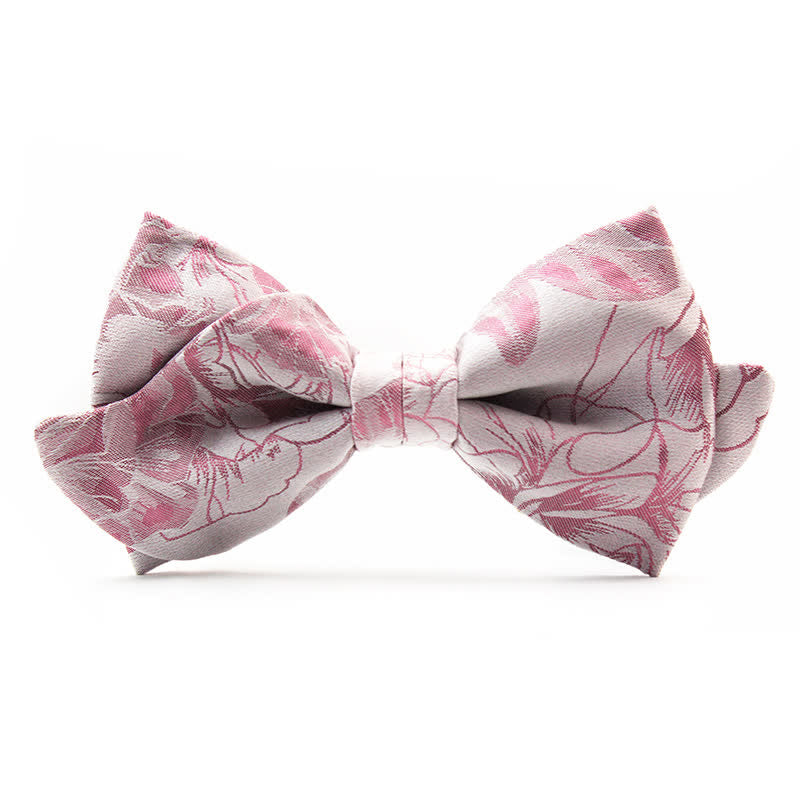 Papillon floreale a forma di baffi unico da uomo - Rosa - image 5