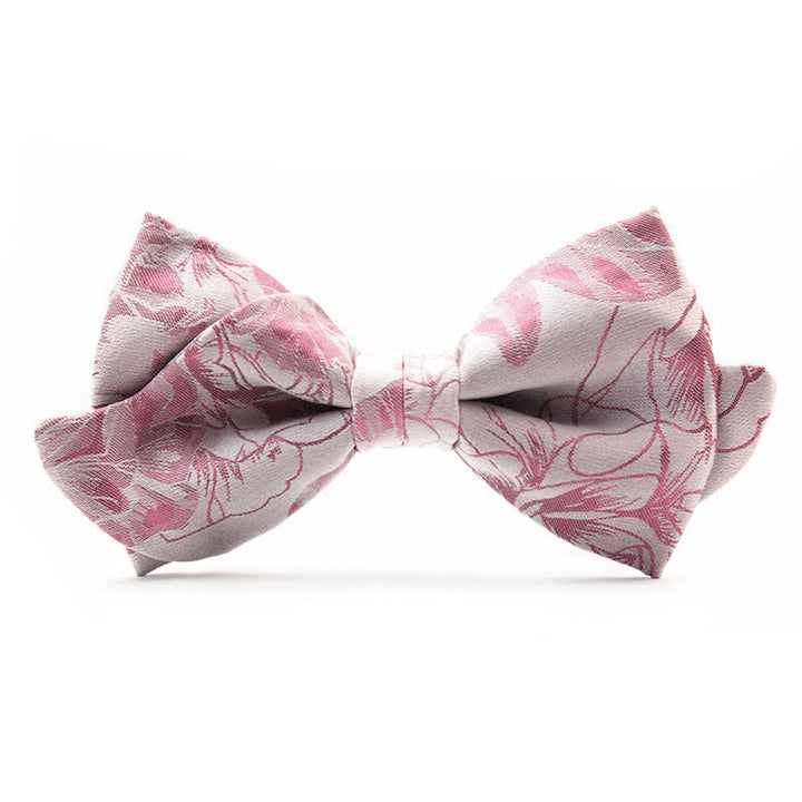 Papillon floreale a forma di baffi unico da uomo - Rosa - image 5