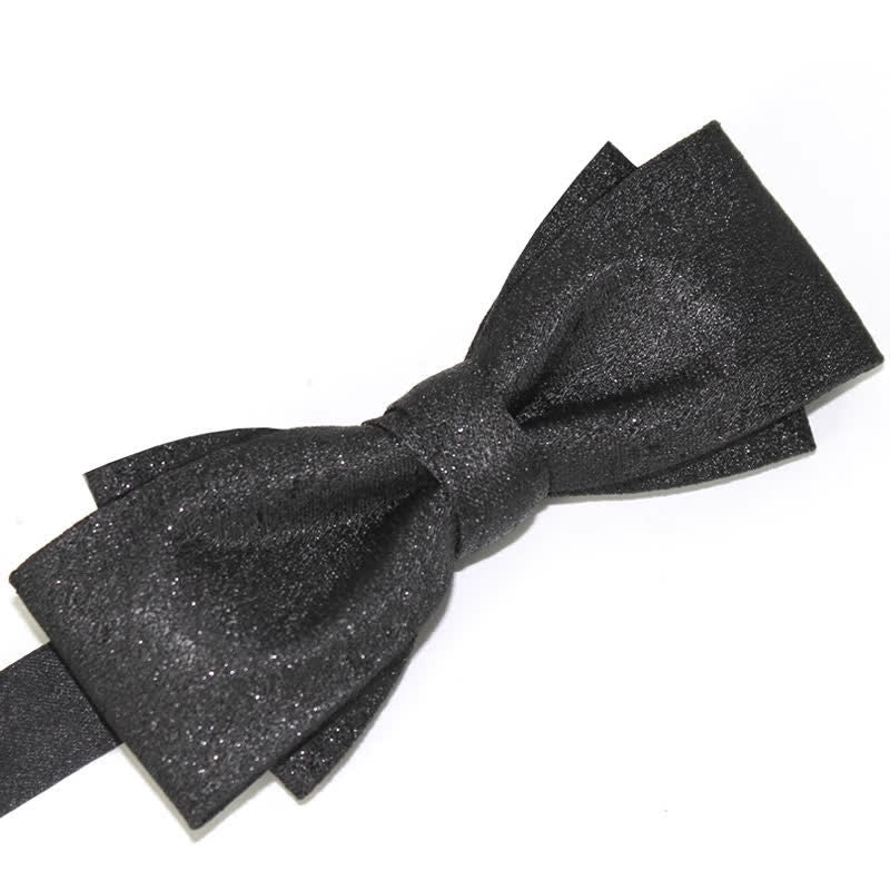 Papillon nero elegante e scintillante da uomo