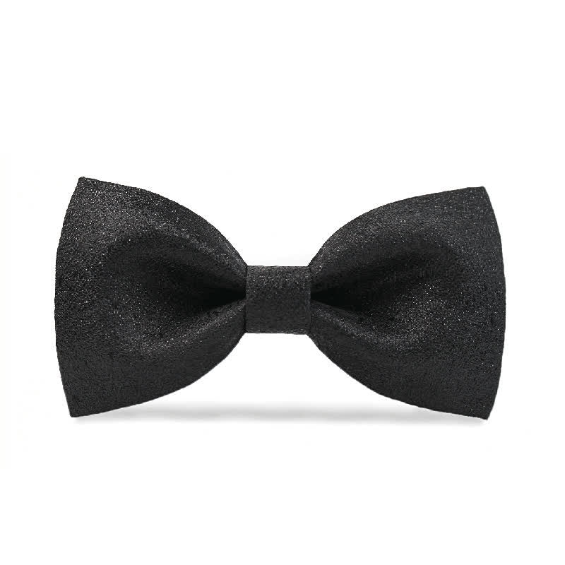 Papillon nero elegante e scintillante da uomo