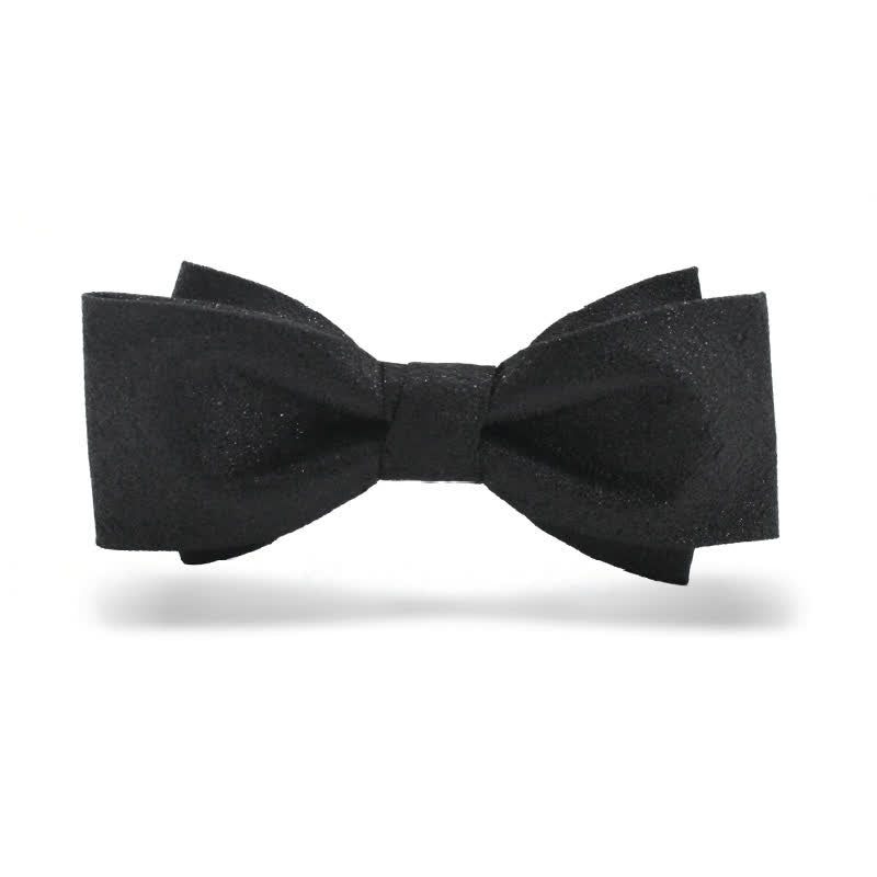Papillon nero elegante e scintillante da uomo
