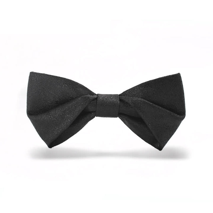 Papillon nero elegante e scintillante da uomo