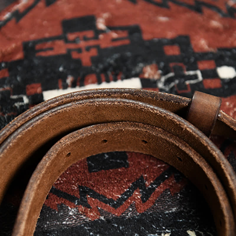 Cintura in pelle con fibbia a forma di polpo, alla moda e punk da uomo