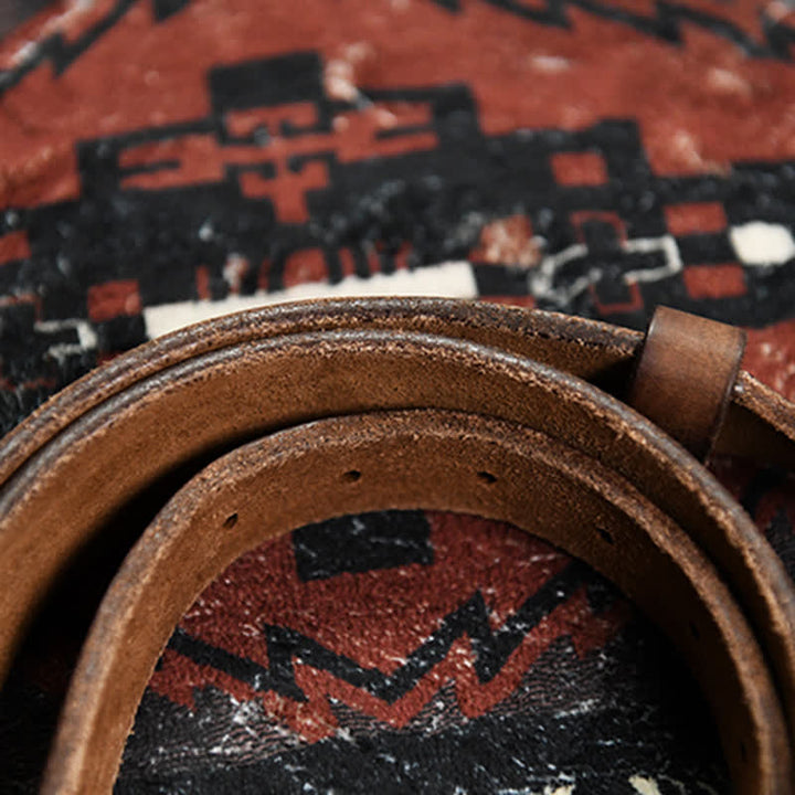 Cintura in pelle con fibbia a forma di polpo, alla moda e punk da uomo