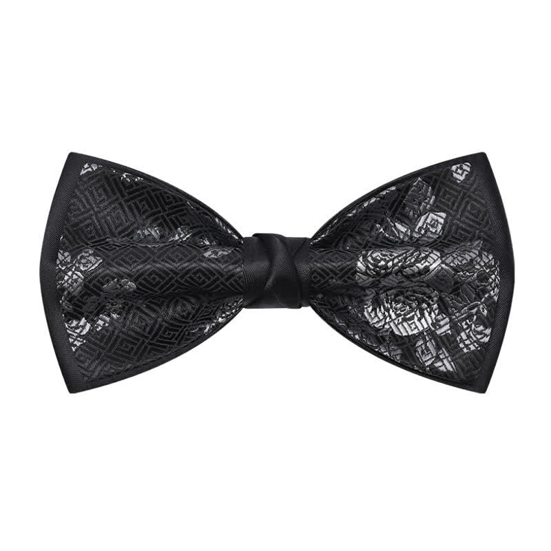 Papillon da uomo con motivo a quadri "Charming Blossom"