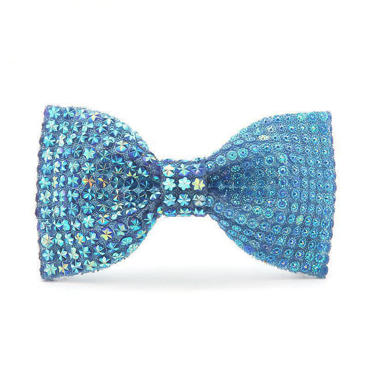Papillon da uomo con strass in resina colorata lucida