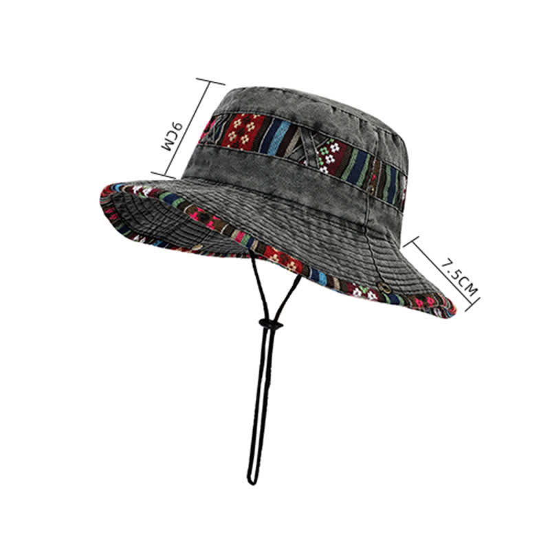 Cappello unisex Boho geometrico floreale - image 5
