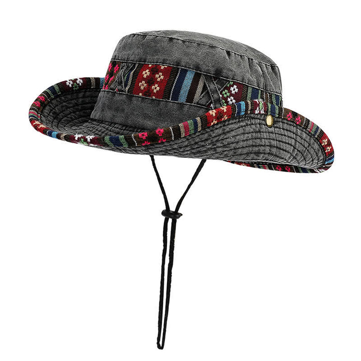 Cappello unisex Boho geometrico floreale - image 0