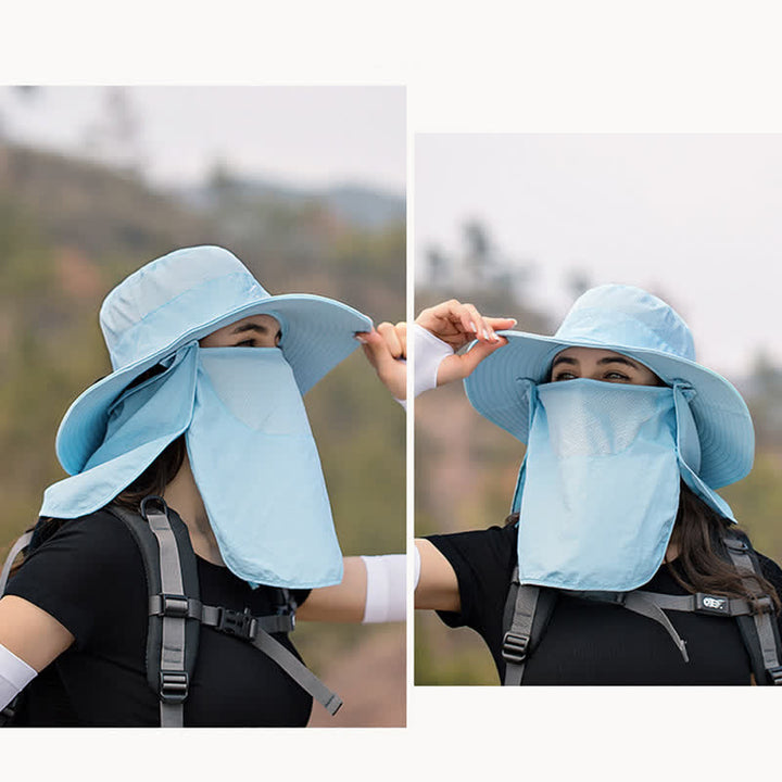 Cappello da trekking con mascherina staccabile da uomo