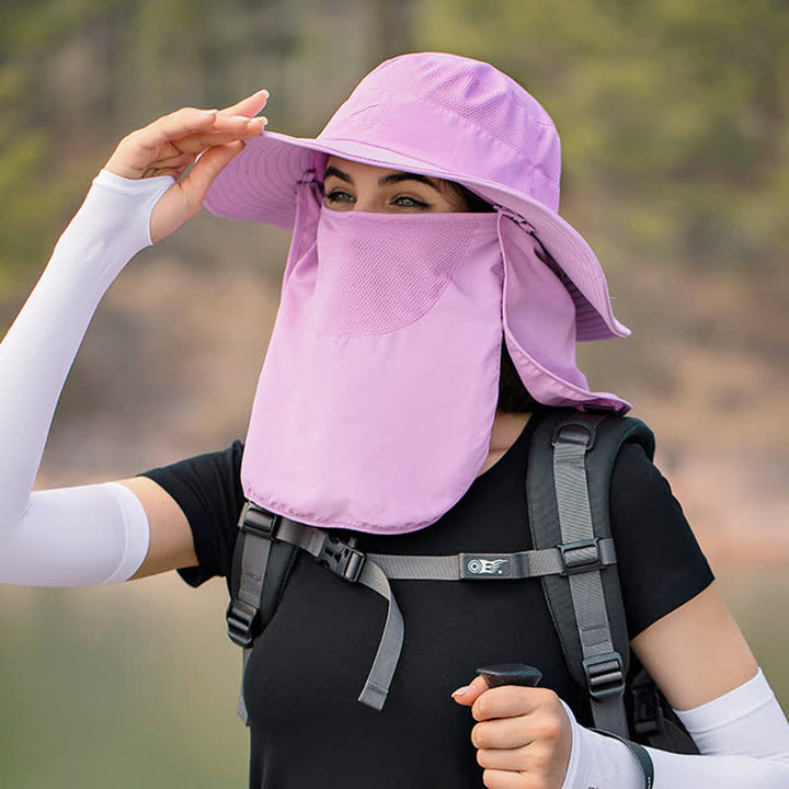 Cappello da trekking con mascherina staccabile da uomo