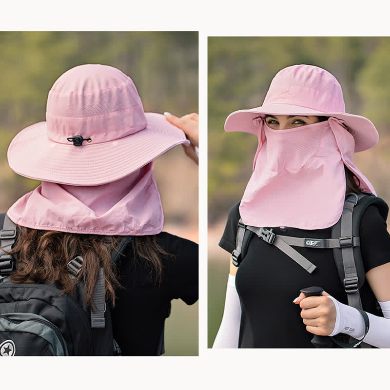 Cappello da trekking con mascherina staccabile da uomo