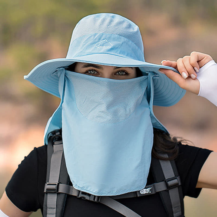 Cappello da trekking con mascherina staccabile da uomo