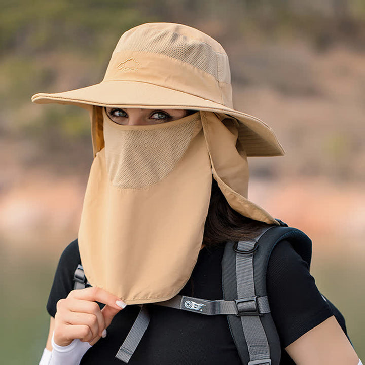 Cappello da trekking con mascherina staccabile da uomo