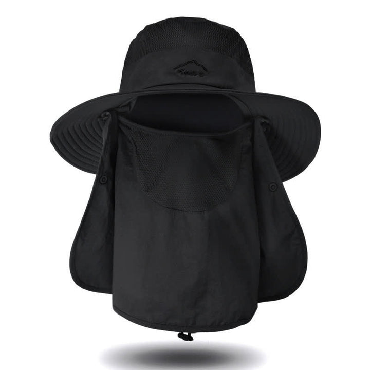 Cappello da trekking con mascherina staccabile da uomo - Nero - Regolabile (22"-24 1/2") - image 12